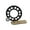 Black Rear Sprocket, variant on Primary Drive 1021390241 Chain and Sprocket Kit - Aluminum Rear/Gold X-Ring Chain Green Rear Sprocket
