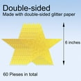 thumbnail image 3 of 60 PCS Glitter Stars Gold Paper Star Cutouts Party Decorations Poster Board Decorating Supplies Confetti Cutouts for Bulletin Board Classroom Wall Stickers, Double-Sided, 6 Inches, 3 of 5