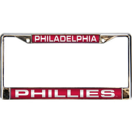 Rico Industries MLB Phillies Red/White Laser Chrome Frame