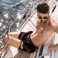 thumbnail image 2 of luoweisi Men's Beach Shorts Quick Dry Swim Trunks with Mesh Lining Halloween Bat L, 2 of 5