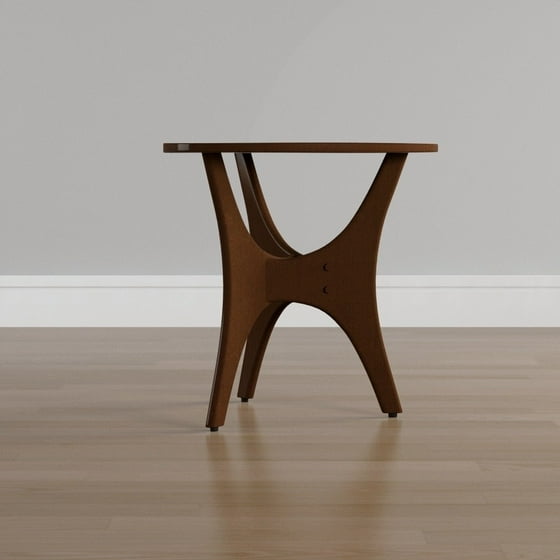 Madison Park Blaze Triangle Wood Side Table