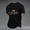 Black, variant on Men's We The People Means Everyone Polo Shirt with Rainbow Fist Graphic and Colorful Collar Trim Featuring Short Sleeves Black L