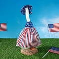 thumbnail image 5 of Sruoe 4th of July Porch Goose Outfits, Independence Day Goose Costume, Porch Goose Outfits Yard Decor, Patriotic Duck Clothes for Summer Holiday Outdoor Garden Yard Lawn Patio Statue Decor, 5 of 8