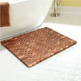 thumbnail image 6 of Facilehome Retro Wood Fashion Brown Teak Bath Mat, 27.56"x19.69", 6 of 16