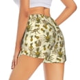 thumbnail image 3 of Vsdgher Monkeys and Pinealpples Print Women's Running Double Layer Shorts High Waisted with Pockets Elastic Yoga Workout Athletic Gym Sports, 3 of 8