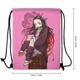 thumbnail image 3 of Kamado Nezuko Drawstring Backpacks Gym Athlete Bag Draw String Bags for Sports, Travel, Swimming, Beach, 3 of 8