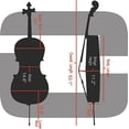 thumbnail image 6 of Crossrock Full Size Violoncello Case,Composite Carbon Fiber Cello Hard Case, 6 of 6