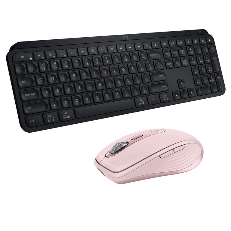 Logitech MX Keys S Wireless Keyboard, Black with MX Anywhere 3S