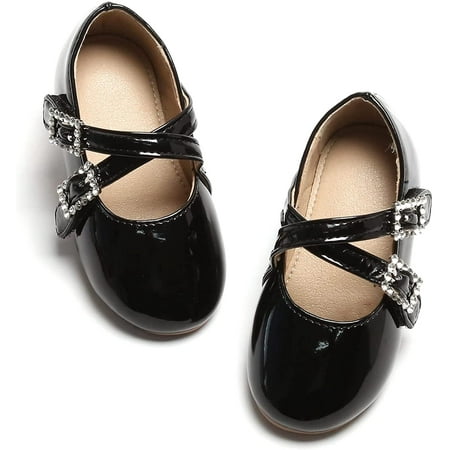 

Toddler Little Girl Dress Shoes - Girl Mary Jane Flats Party School Wedding