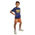 thumbnail image 5 of Naruto 3-Pack Boy's Blue Short Sleeve Tee, Black Muscle Tank, Orange Athletic Shorts Set, 5 of 7