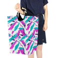 thumbnail image 4 of Yayeee Freestanding Laundry Hamper with Handle Collapsible Large Storage Basket for Clothes, Abstract Drawing, 4 of 7