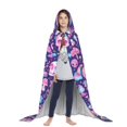 thumbnail image 3 of Honeii mushroom rainbow color Skull Print Poncho Cape, Cloak Coat, Snuggly Hooded Wearable Blanket, Hooded Cape For Teenagers,Halloween Costumes-Medium, 3 of 7