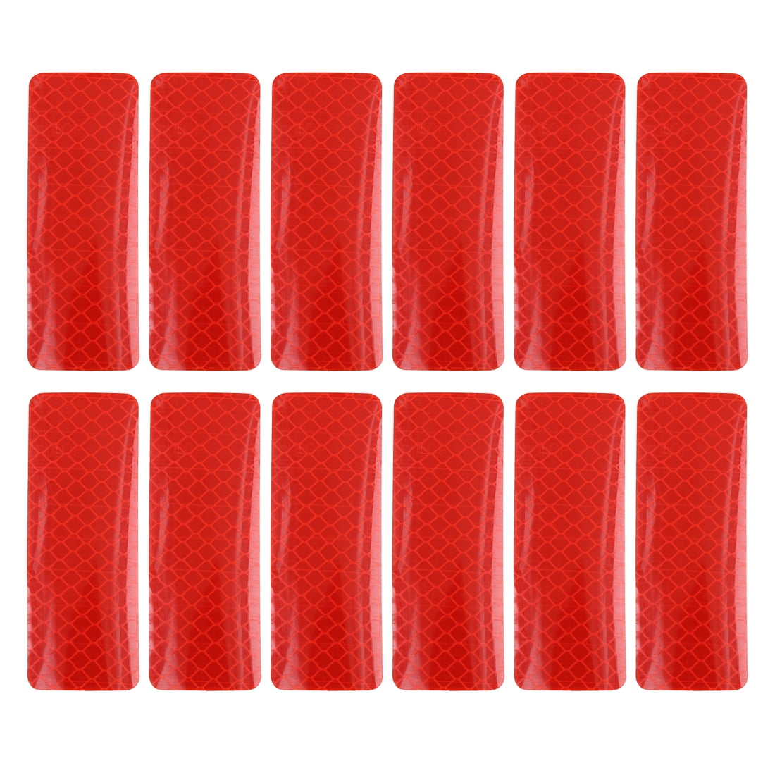 12pcs Red Rear Bumper Reflector Reflective Stickers Warning Tape 3 x