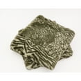 thumbnail image 5 of Home Soft Things Zebra Print Faux Fur Pillow Covers, Set of 2, 20"x20", Victoria-Martini Olive, 5 of 5