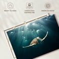 thumbnail image 6 of Elephant Stock Red Sea Green Turtle Wall Art - Horizontal Canvas Wall Art - Living Room Wall Decor - Animal Canvas - Teal And Blue Decor - 48" x 32", 6 of 8