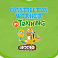 thumbnail image 4 of Inktastic Construction Worker in Training Boys or Girls Baby Bib, 4 of 4