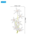 thumbnail image 2 of Uxcell 7" Flores de Orquídea Artificial para Velas Flotantes Simulación Rellenos de Jarrón Blancos 16 Pcs, 2 of 5