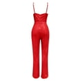 thumbnail image 6 of New Women's Suspender Jumpsuit with Sequined Trousers - High Waist, Wide Leg, Casual Party Outfit, 6 of 6