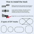 thumbnail image 4 of Train Set for Kids - Electric Remote Control Train Track Around Christmas Tree, Steam Locomotive Engine Train Railway Kits w/Smoke, Light & Sounds, Christmas Toys Gif, 4 of 6