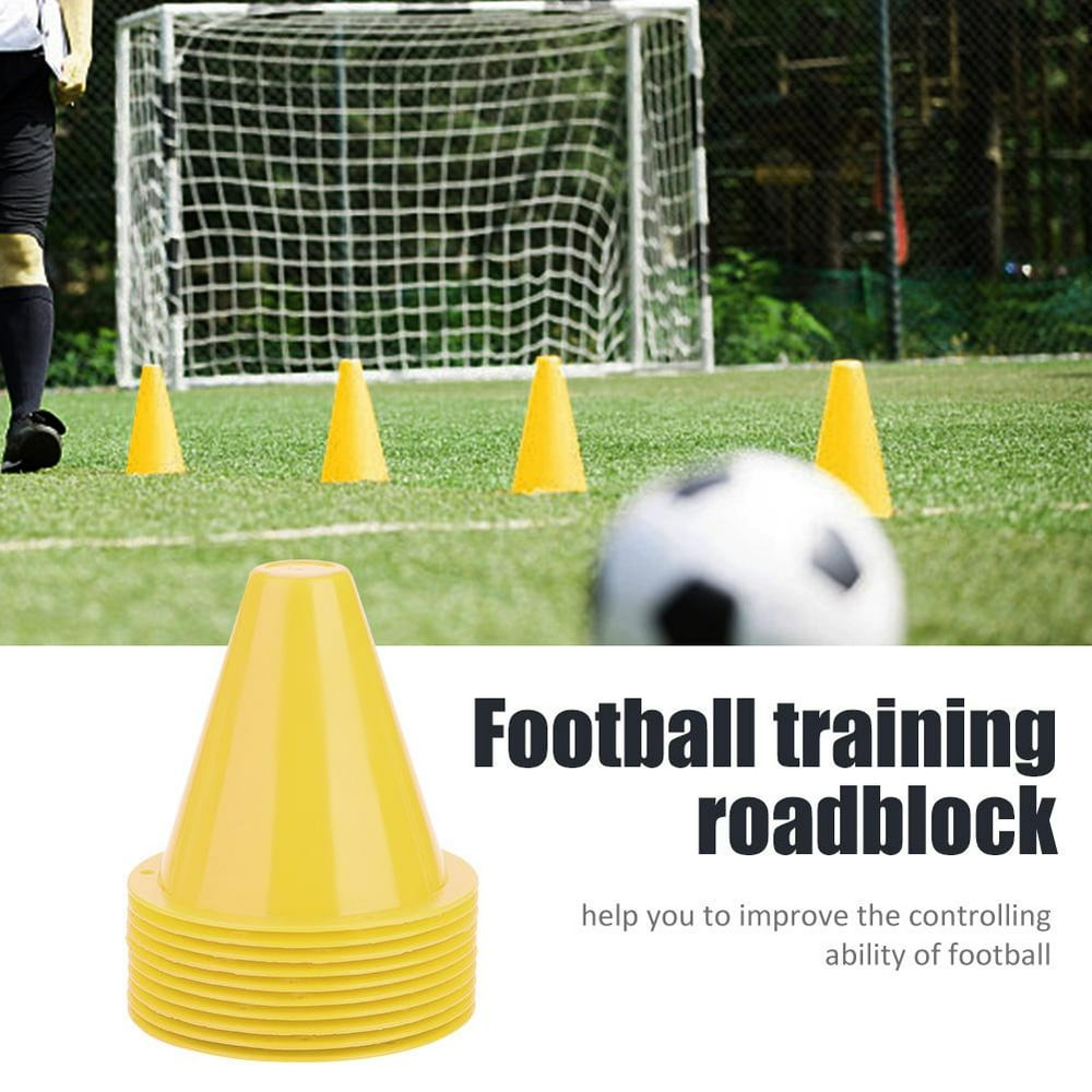 10pcs Soccer Training Cone Football Barriers Plastic Marker Holder