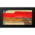 thumbnail image 2 of Leonardo, Bacci 14x9 Black Modern Framed Museum Art Print Titled - Moon Rising from the Crimson Sky, 2 of 5