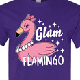 thumbnail image 4 of Inktastic Glam Pink Flamingo with Pearls T-Shirt, 4 of 5