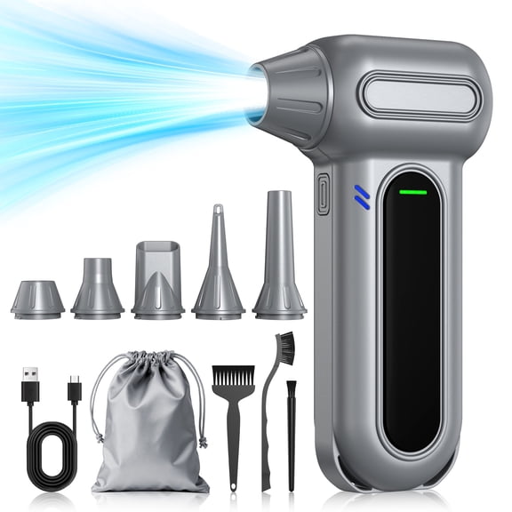 MSAS Cordless Air Duster, 180K RPM, 4-Speed, USB Rechargeable, Replaces Air Cans
