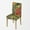 A001 Green Red Abstract Chair Covers, variant on Vintage Flowers Stretch Chair Covers for Dining Room Set of 4,Green Tropical Printed Dining Chair Slipcover Washable Removable for Kitchen,Hotel,Restaurant,Ceremony Universal Size