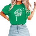 thumbnail image 1 of Pxiakgy Vente Chaude T-Shirt Trèfle de la Saint-Patrick pour Femmes Chanceux Irlandais Manches Courtes T-Shirt Graphique Trèfle Mode Décontracté Col Rond T-Shirt Imprimé Élégant Ample Doux Blouse, 1 of 3