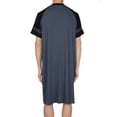 thumbnail image 5 of SHCKE Men's Nightwear Cotton Nightshirts Big and Tall Pajamas Comfy Loose Nightwear Oversized Sleep Shirt, 5 of 5