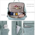 thumbnail image 6 of Lohol Backpack Purse for Women Travel Backpack Leather Large Women Backpack Fashion Designer Lady Shoulder Bags with Tassel Two-toned Brown, 6 of 8