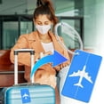 thumbnail image 5 of tzyudk Aluminium Alloy Luggage Tag For Suitcase Bag Tags For Baggage Handbag School Instrument Tag Label Travel Affordable Useful Blue Metal, 5 of 5