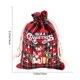 thumbnail image 3 of Bolsa de regalo con cordón | Bolsita de algodón reutilizable para galletas, dulces y recuerdos de fiesta | Envoltorio pequeño para regalos de Navidad y detalles para rellenar calcetines navideños, 3 of 6