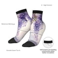 thumbnail image 6 of Naloa Lavender Blooms Window Ankle Socks for Women Non Slip Socks No Show Socks Classic Low Cut Casual Socks Casual Socks, 6 of 7