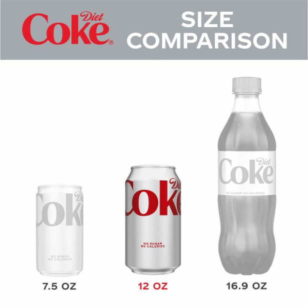 2X-Diet Coke Soda Cans - 12 fl oz - 24 pk