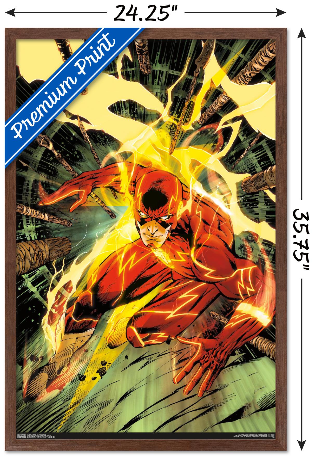 DC Comics - The Flash - Spears Wall Poster, 22.375" x 34", Framed