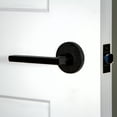 thumbnail image 5 of Viaggio Qadcon-Reb_Prv_234_Lh Quadrato Left Handed Solid Brass Privacy Door Lever Set -, 5 of 7
