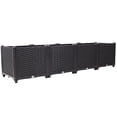 thumbnail image 6 of Deep Raised Garden Bed Plastic Planter Boxes for Vegetables Flowers Herbs and Succulents,Self-Watering Planter Box Raised Bed to Grow Flowers, Herbs & Vegetables, 63" L X 15.7" D X 14.7" H, 6 of 10