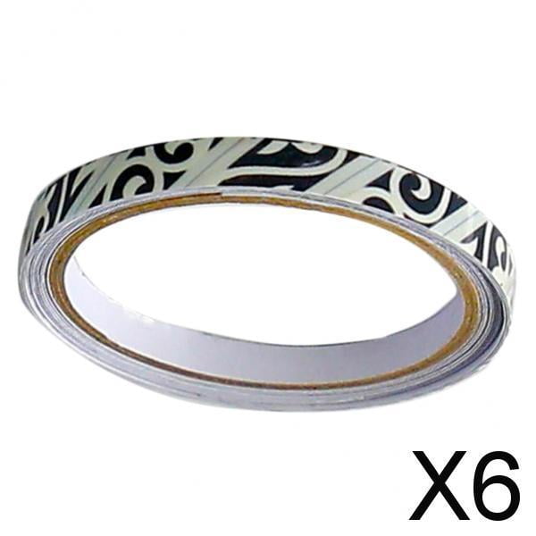 6x Cinta Brillante Cinta Marcadora Fluorescente Cinta de Advertencia Cinta Luminosa para Escaleras Sala de Estar Baño Y Cocina 6 piezas
