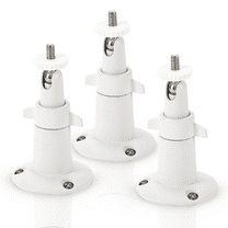 Wasserstein Adjustable Indoor and Outdoor Security Metal Wall Mount for Arlo Pro, Pro 2, Pro 3, Pro 4, Pro 5s, Ultra, Ultra 2 Cameras (3 Pack, White)