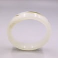 thumbnail image 2 of K-KED Handmade Jade Bangle For Women White Jadeite Green Pot Bracelet 2.4inchD, 2 of 6