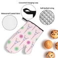 thumbnail image 4 of Oven Mitts and Pot Holders 4 Piece, Eiffel pink Towers High Heat Slip Resistant Oven Mitt and Trivets Set Kitchen Oven Glove Pot Holders for Cooking Baking Grilling, 4 of 7