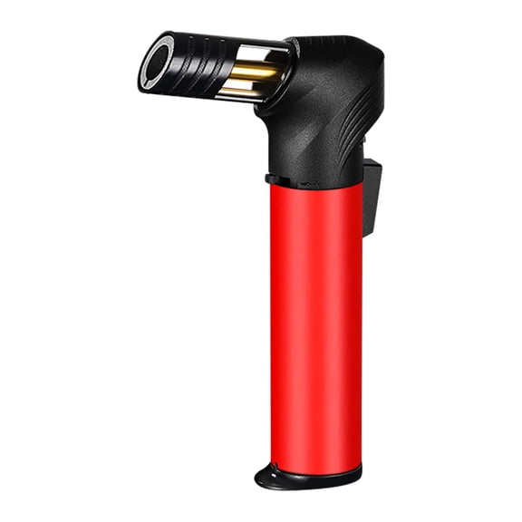 openpig Butane Torch Lighter, Kitchen Torch with Adjustable Flame & Safety Buckle, Refillable Torch for Baking, Resin Art, Butane Gas Not Included, Red