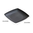 thumbnail image 3 of Square Dinner Plates, Plastic Picnic Plates Reusable, Square Dessert Snack, Lunch Appetizer Salad Plates, Kitchen Dinnerware Dishes for Camping Party Grill, 3 of 6