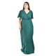 thumbnail image 5 of Vestido largo con abertura Roman Fashion / Tallas Extras, 2010 (Verde botella) verde oscuro 38, 5 of 6