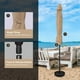 thumbnail image 3 of Sombrilla de patio exterior Simple Deluxe de 9 pies con inclinación y manivela, 3 of 8