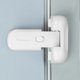 thumbnail image 1 of Cerradura de puerta de refrigerador y congelador para niños, cerradura de pestillo de refrigerador a prueba de niños para mantener la puerta cerrada, fácil instalación (blanco), 1 of 5