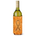 thumbnail image 1 of Cinta Naranja Para Concientización Sobre La Leucemia, Botella De Vino, Aislante Para Bebidas, Hugger An1204Literk, 1 of 1