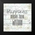 thumbnail image 2 of Kimberly, Allen 12x12 Black Modern Framed Museum Art Print Titled - Happiness 2, 2 of 5