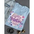 thumbnail image 3 of Happy Valentine's Day Heart T-Shirt Women -Smartprints Designs, Female 5X-Large, 3 of 4